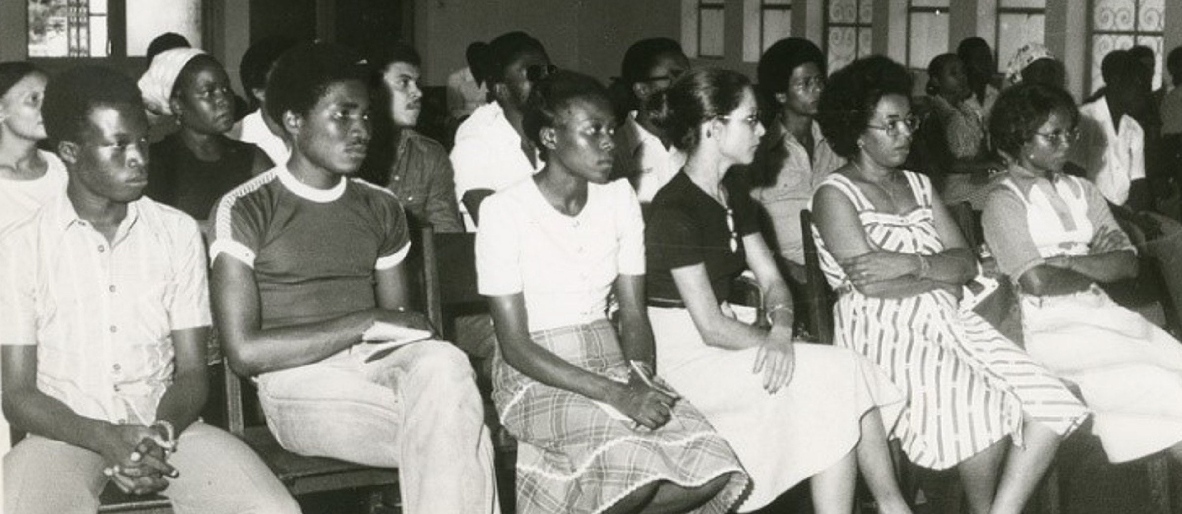 Political meeting in the mid-1970s. Source: Historical Archive of São Tomé and Príncipe