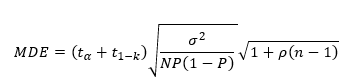 MDE Equation