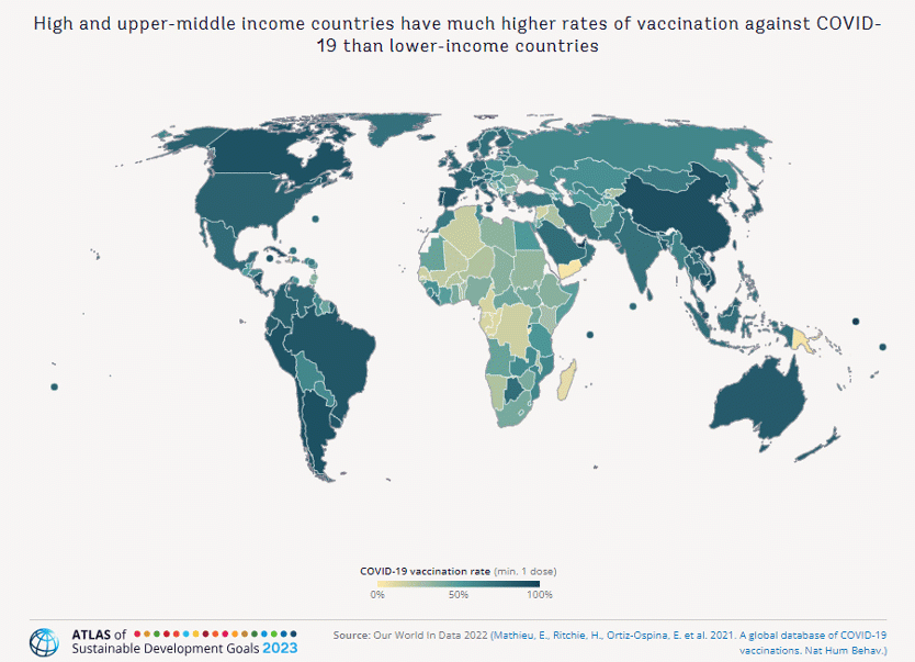 COVID 19 vaccination rate map
