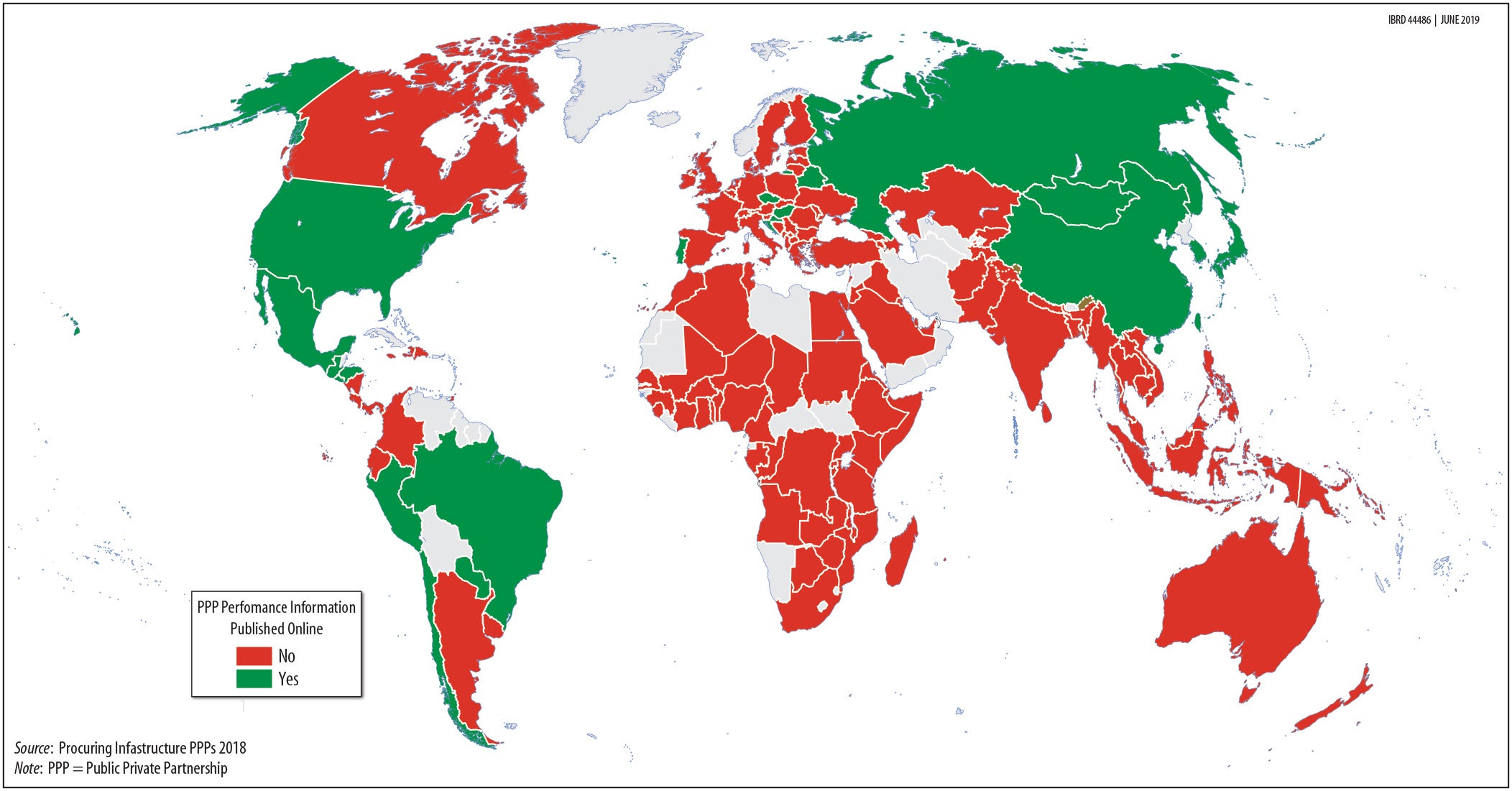 Sound regulation for infrastructure and PPPs Map