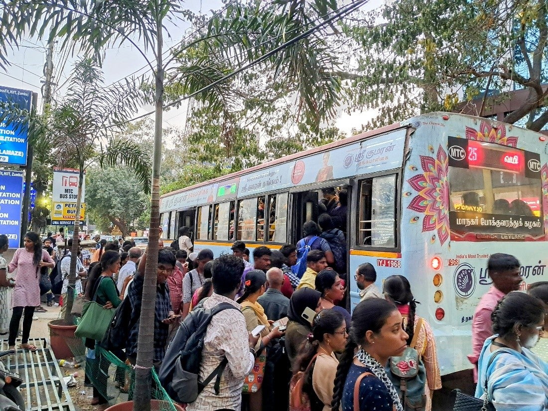 Students and faculty of Arusha Technical College in Tanzania joined a videoconference roundtable with youths from Malawi, Zambia and Zimbabwe. The event was organized to mark End Poverty Day in October. They discussed opportunities and challenges related to the generation of jobs in the region. Photo: World Bank