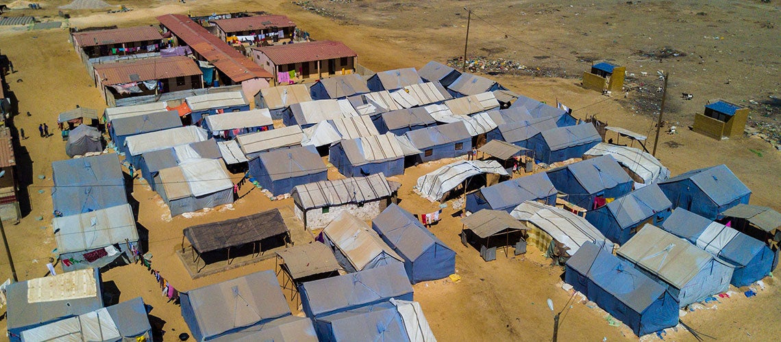 In West Africa, coastal erosion poses enormous risks and put thousands of lives and livelihoods at risk. Camp Khar Yallah for internal displaced people due to climate change.