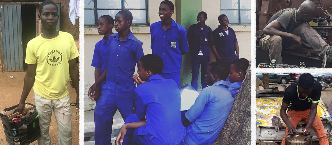 Image collage of youth apprentices from Nigeria | © Photos by Emily Crawford and Nausheen Khan